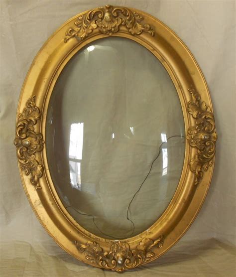 antique bubble glass frame|bubble glass oval frames 1930s.